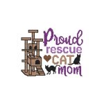 A Cat Saying - Proud Rescue Cat Mom (image for) A Cat Saying - Proud Rescue Cat Mom